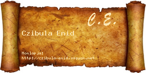 Czibula Enid névjegykártya